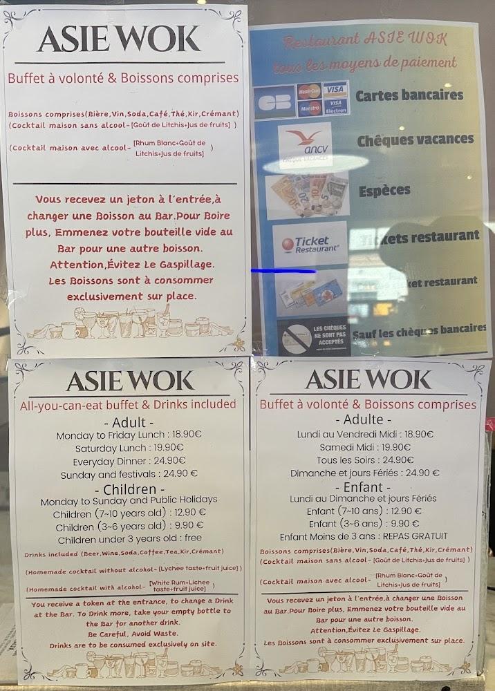 Restaurant Asie Wok - Menu Image 3
